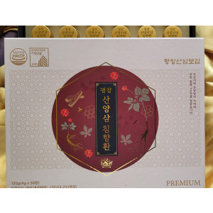 프리미엄 명품 산양삼 침향환 1박스에 (산양삼 7년근 6--7뿌리 함유)